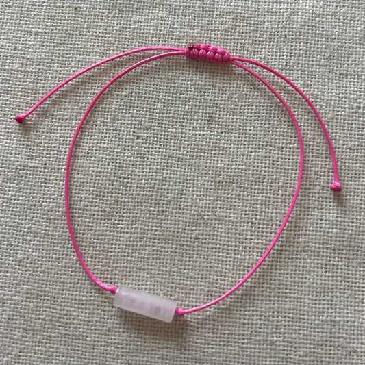 Sacred Cord Bracelet - Rose Quartz
