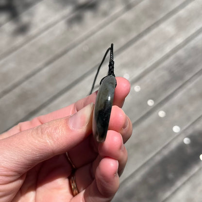 Labradorite Circle Pendant - ONE OF A KIND