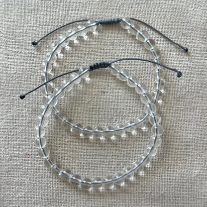 Master Healing Cord Bracelet - Clear Quartz