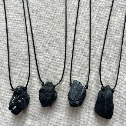 Shield Pendant - Black Tourmaline