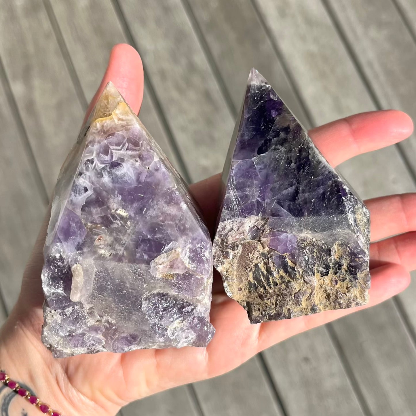 Amethyst Raw Point Crystal -Spirit, Calm, Balance