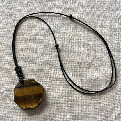 Tiger Eye Octagon Pendant