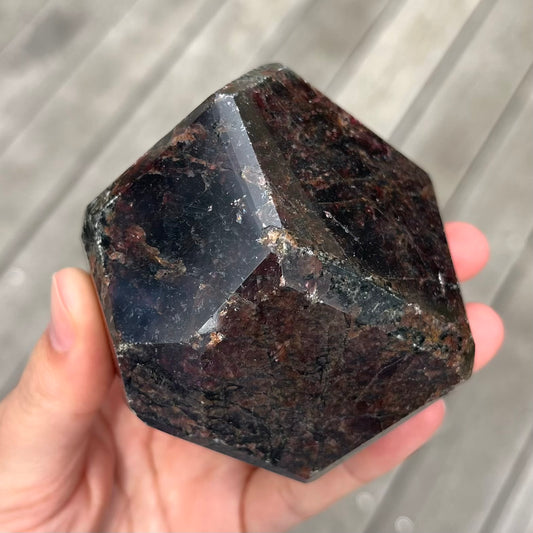Garnet Large Faceted Crystal - Passion, Love, Vitality
