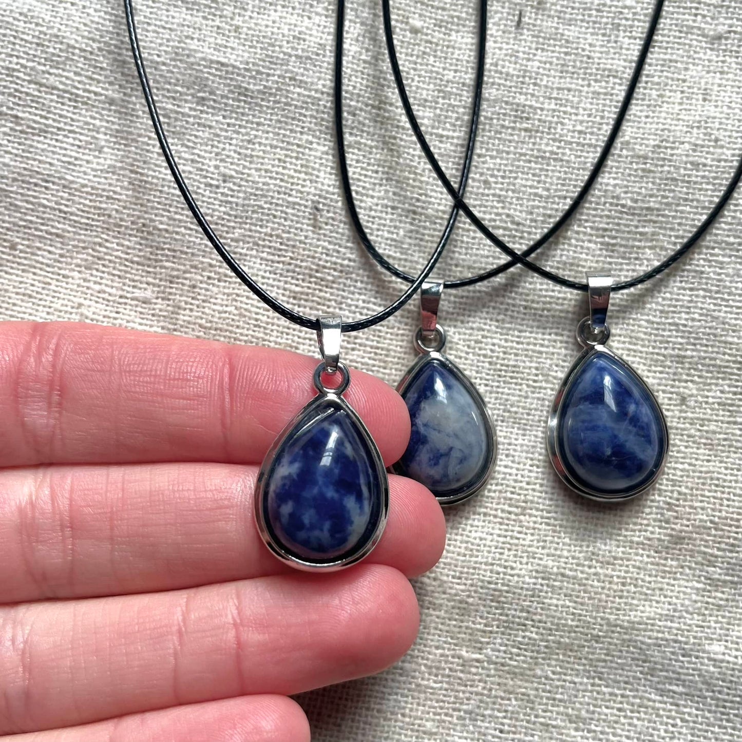 Teardrop Pendant - Sodalite