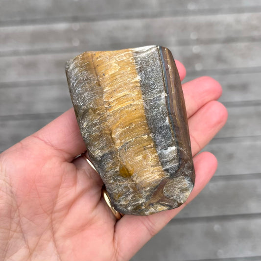 Tiger Eye Small Raw Crystal - Courage, Confidence, Protection