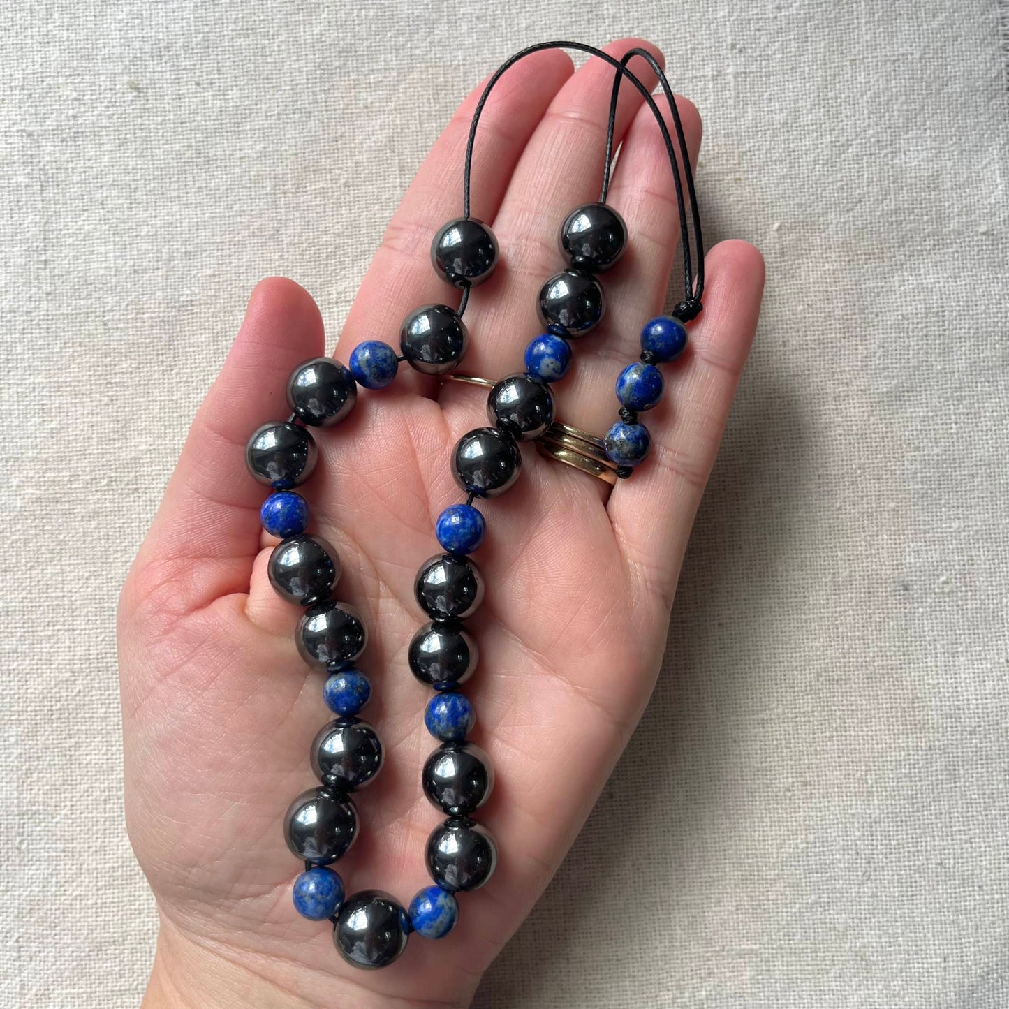 Komboloi Worry Beads - Hematite & Lapis