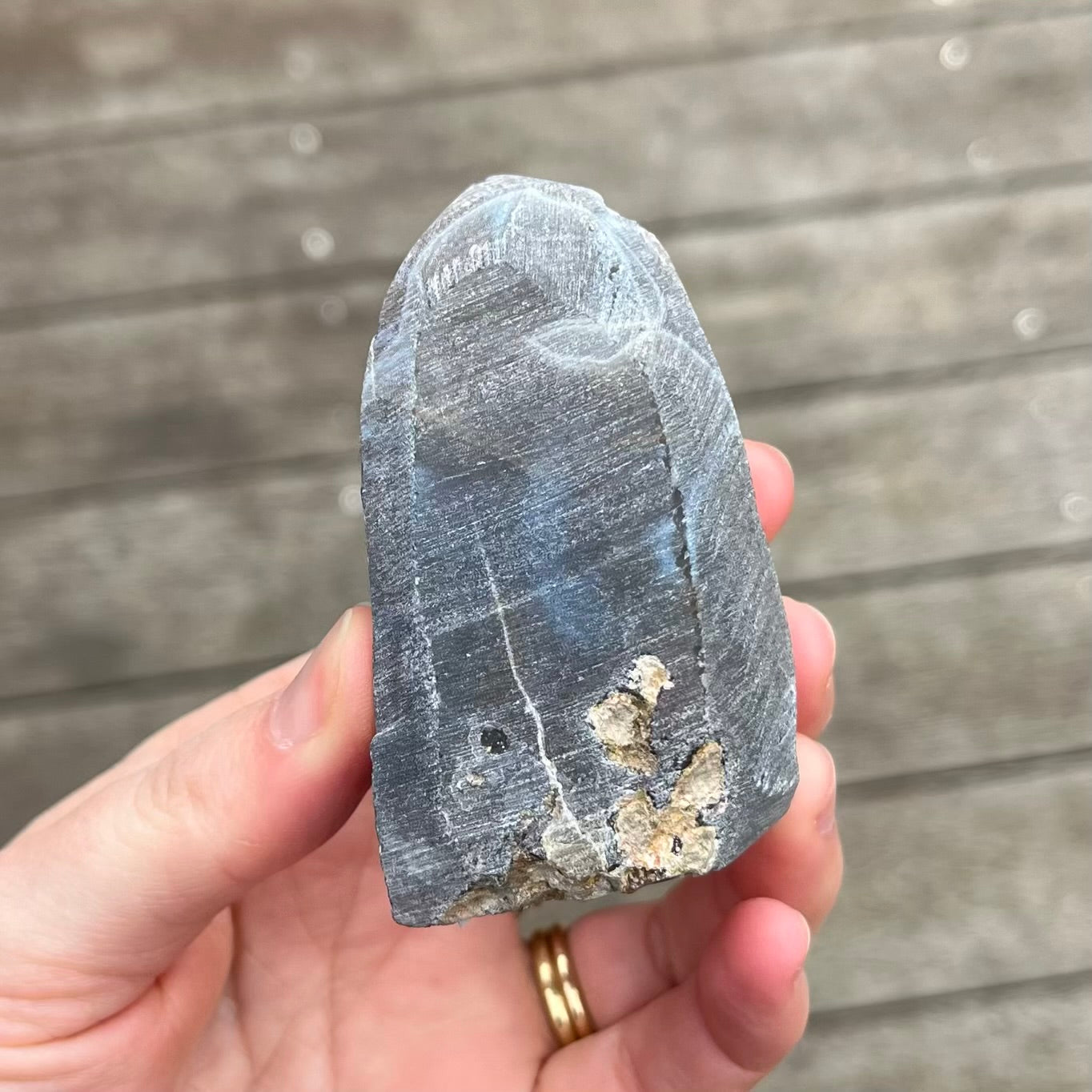 Amethyst Small Base-Cut Crystal -  Calm, Protection & Balance