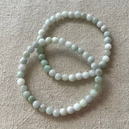 Burma Jade 6mm Beaded Bracelet - Prosperity