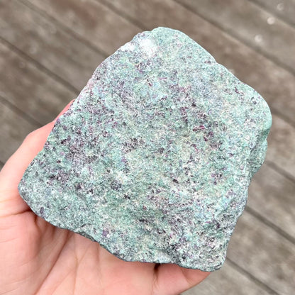 Ruby Fuchsite Large Raw Crystal - Joy, Love
