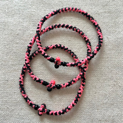 Komboskini Bracelet - Pink & Black