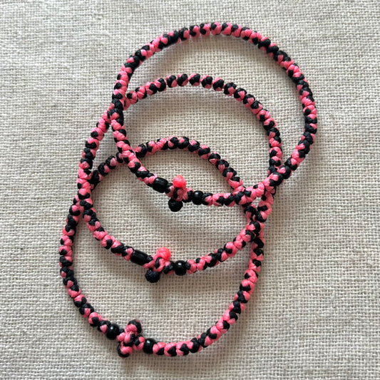 Komboskini Bracelet - Pink & Black