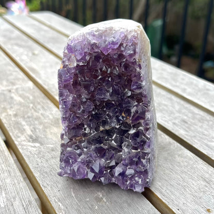 Amethyst Large Base Cut Crystal - Calming, Protective, Balancing
