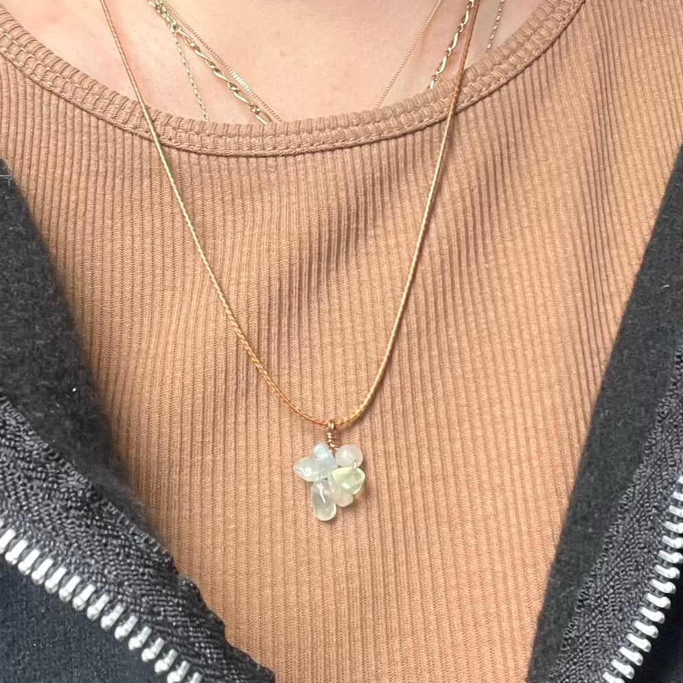 Bloom Charm Pendant - Morganite
