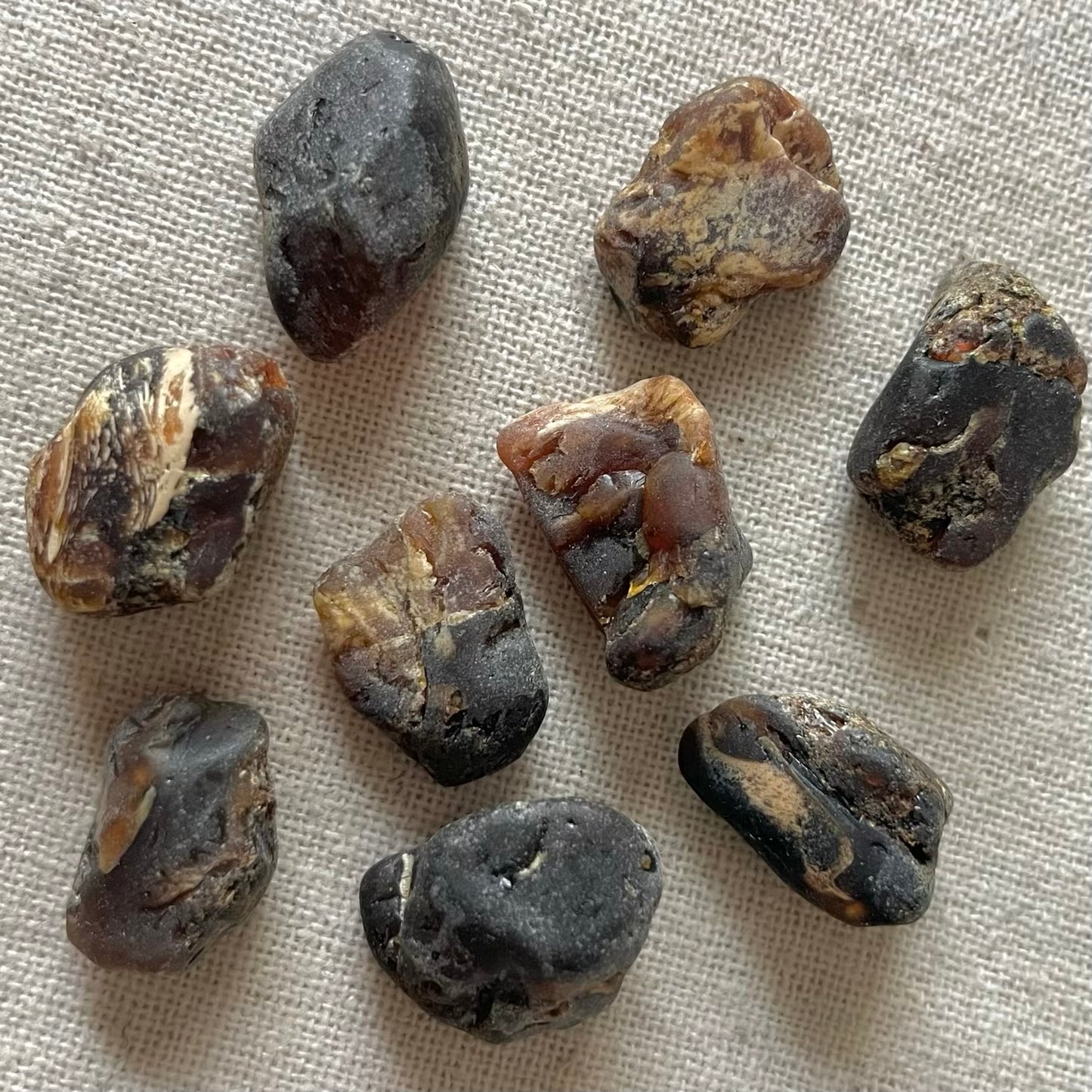 Amber Tumble Stone - Uplifting, Joyful