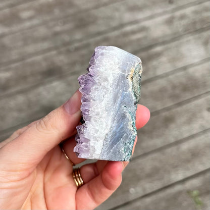 Amethyst Small Base-Cut Crystal -  Calm, Protection & Balance