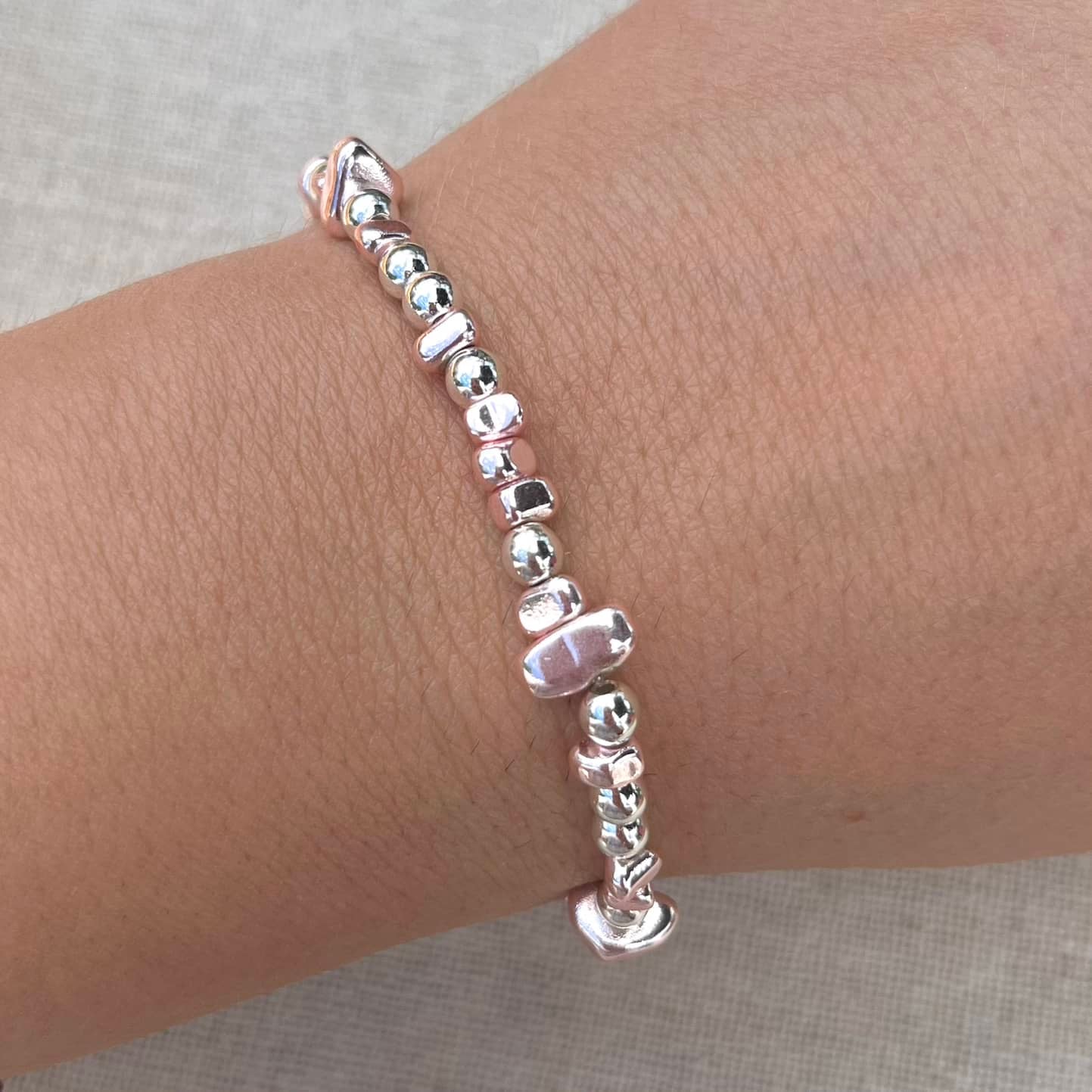 Pretty Protection Bracelet - Pink Hematite