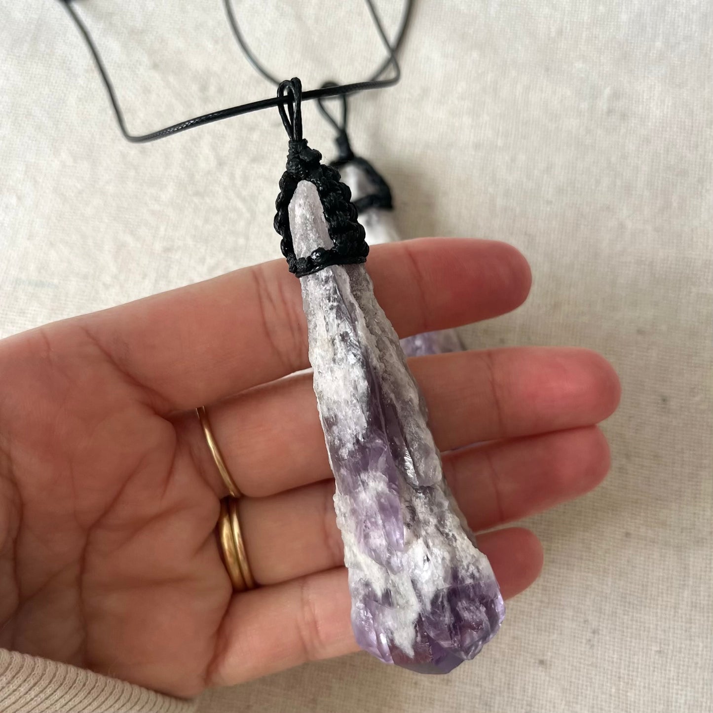 Amethyst Dog Tooth XL Pendant