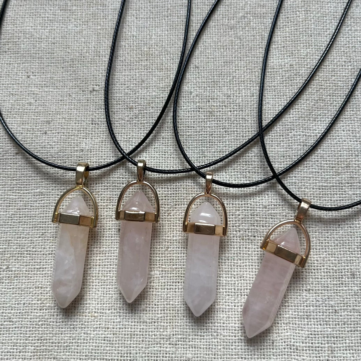 Energy Point Pendant - Rose Quartz