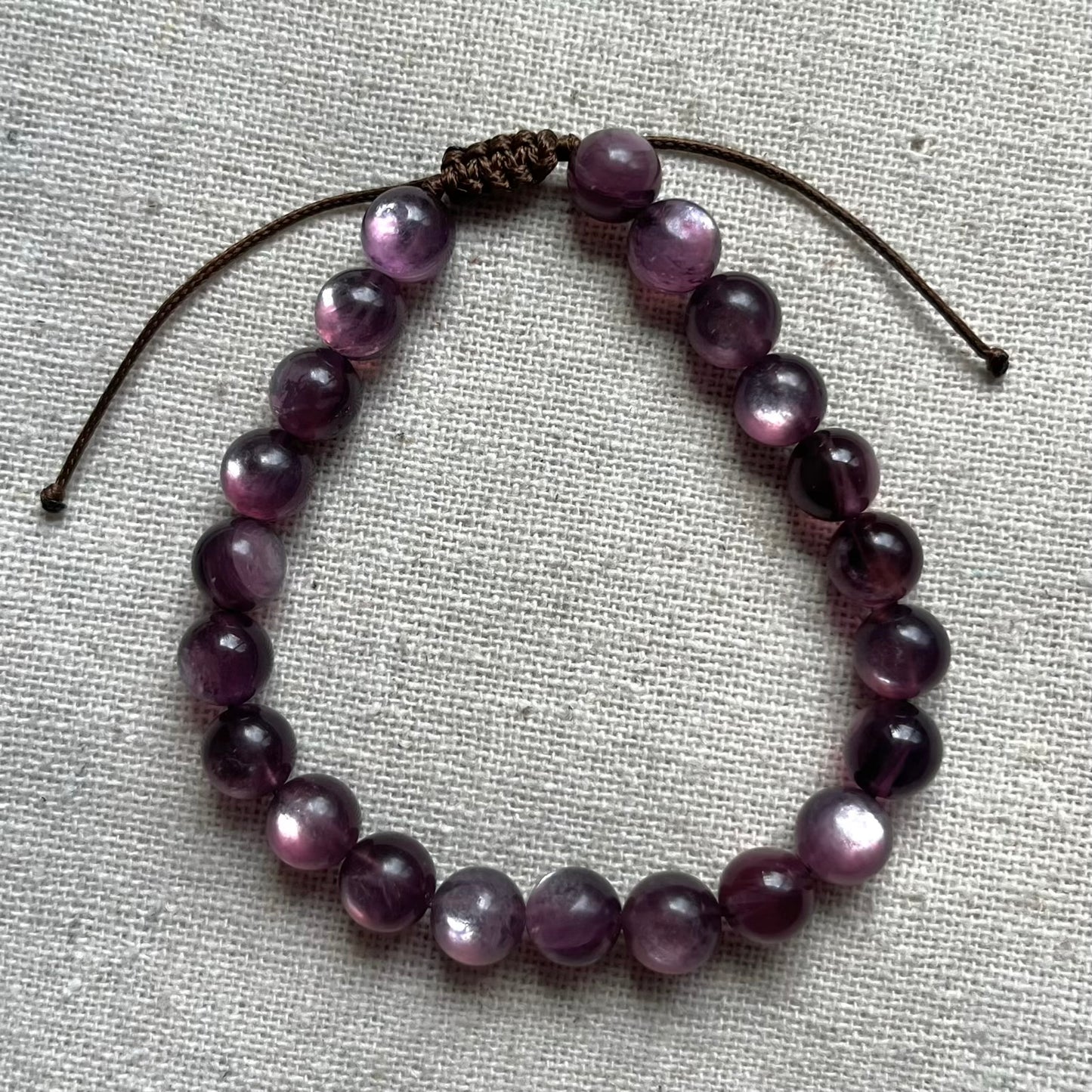 Purple Lepidolite 8mm Cord Bracelet - Hope