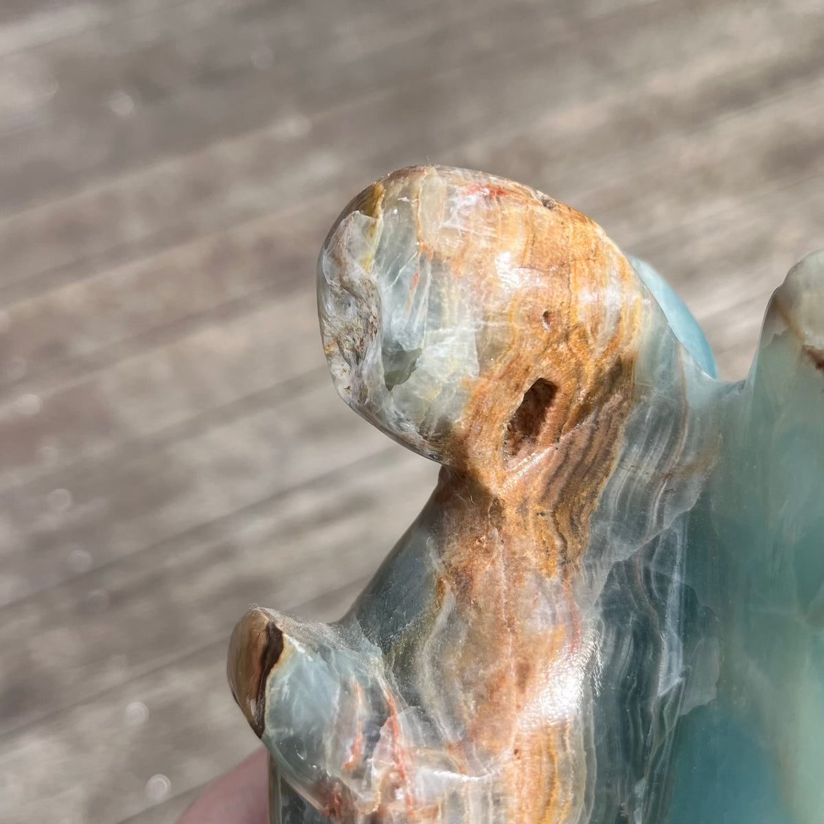 Blue Onyx XXL Angel Crystal - IMPERFECT