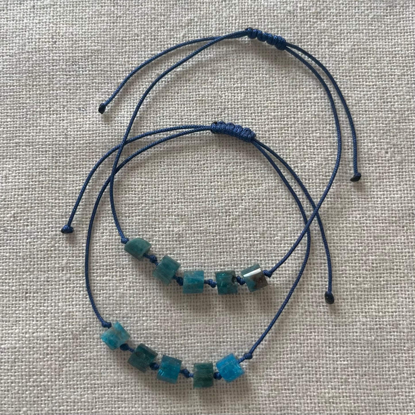 Sacred Cord Bracelet - Blue Apatite