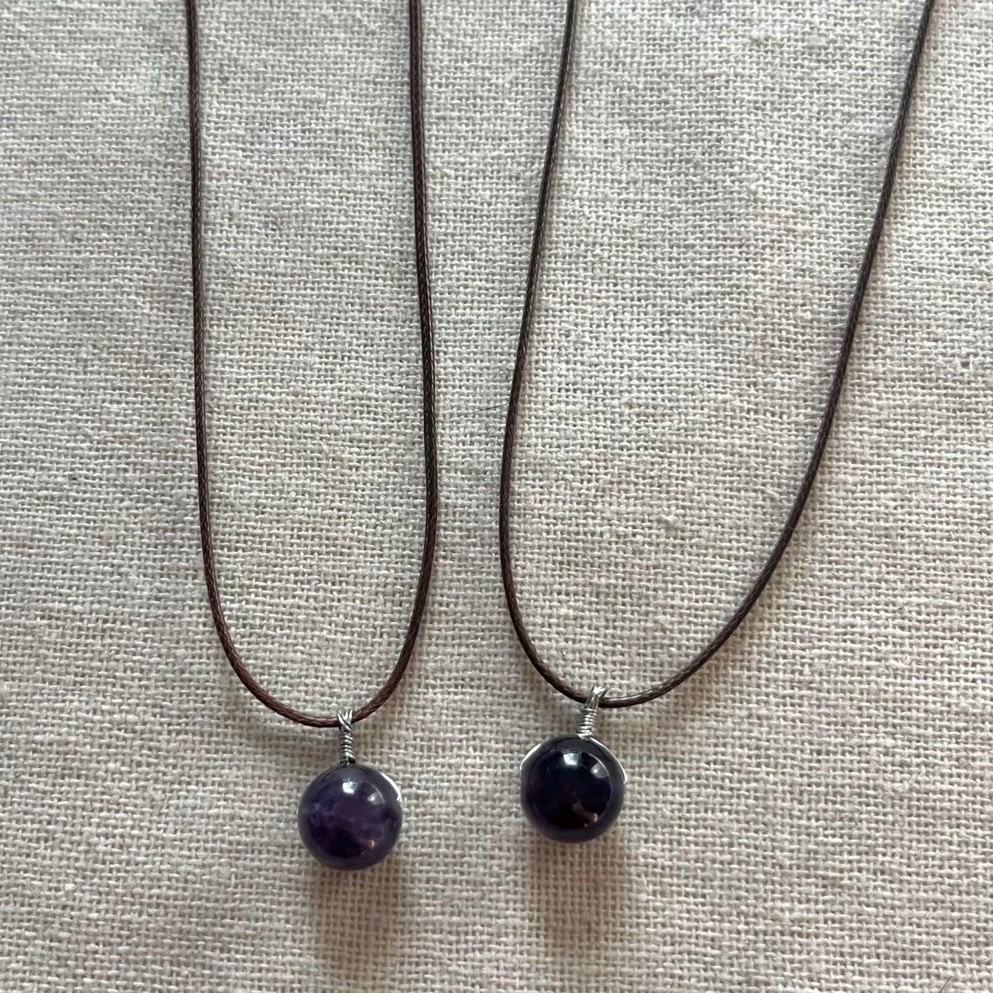 Sphere Pendant - Amethyst