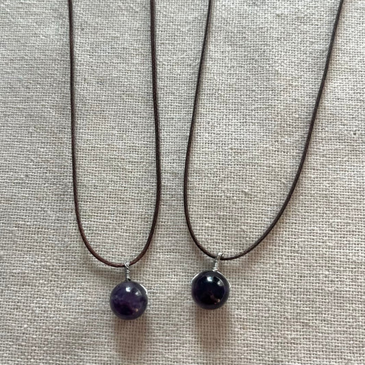 Sphere Pendant - Amethyst