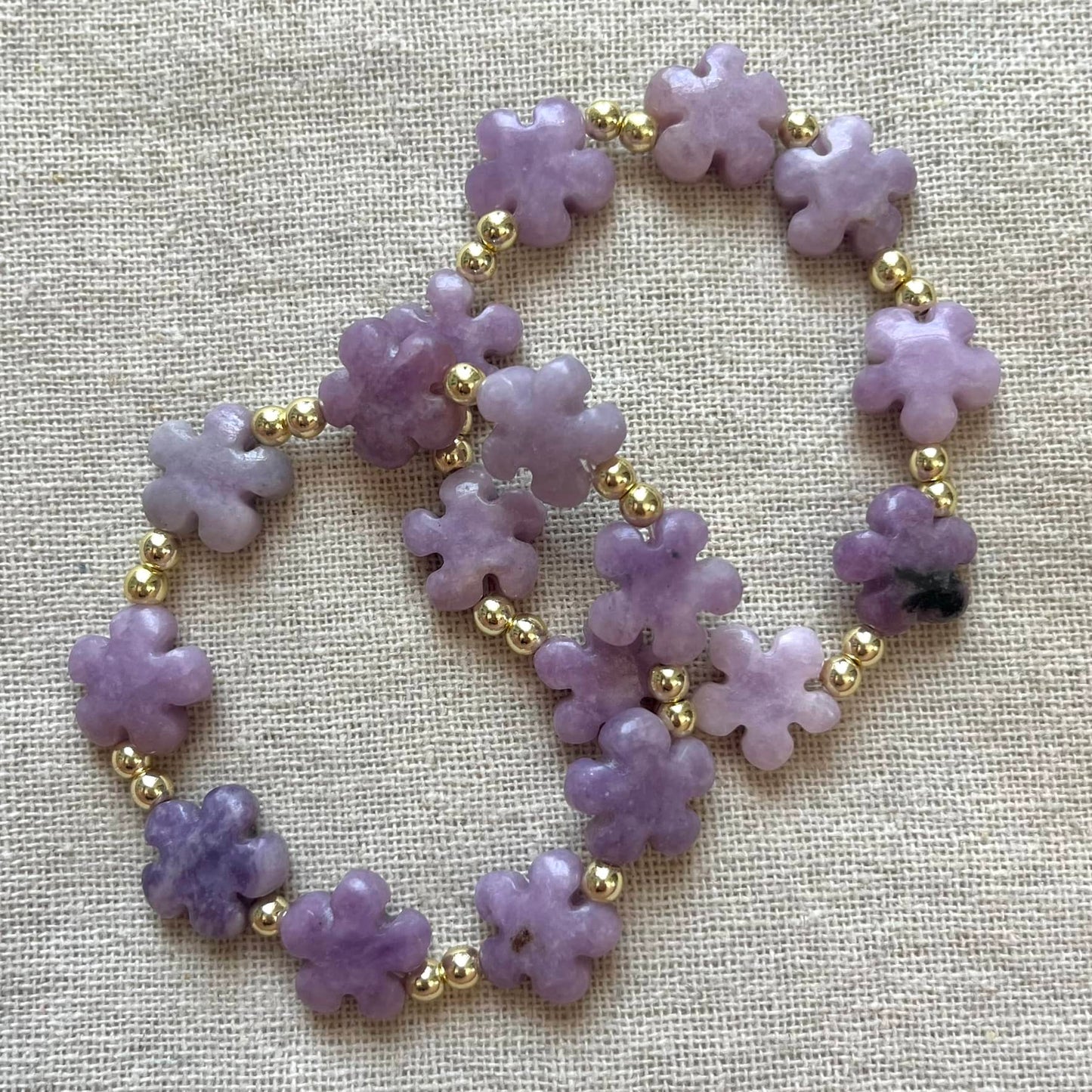 Magic Flower Bracelet Large - Lepidolite