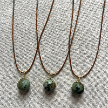Sphere Pendant - African Turquoise