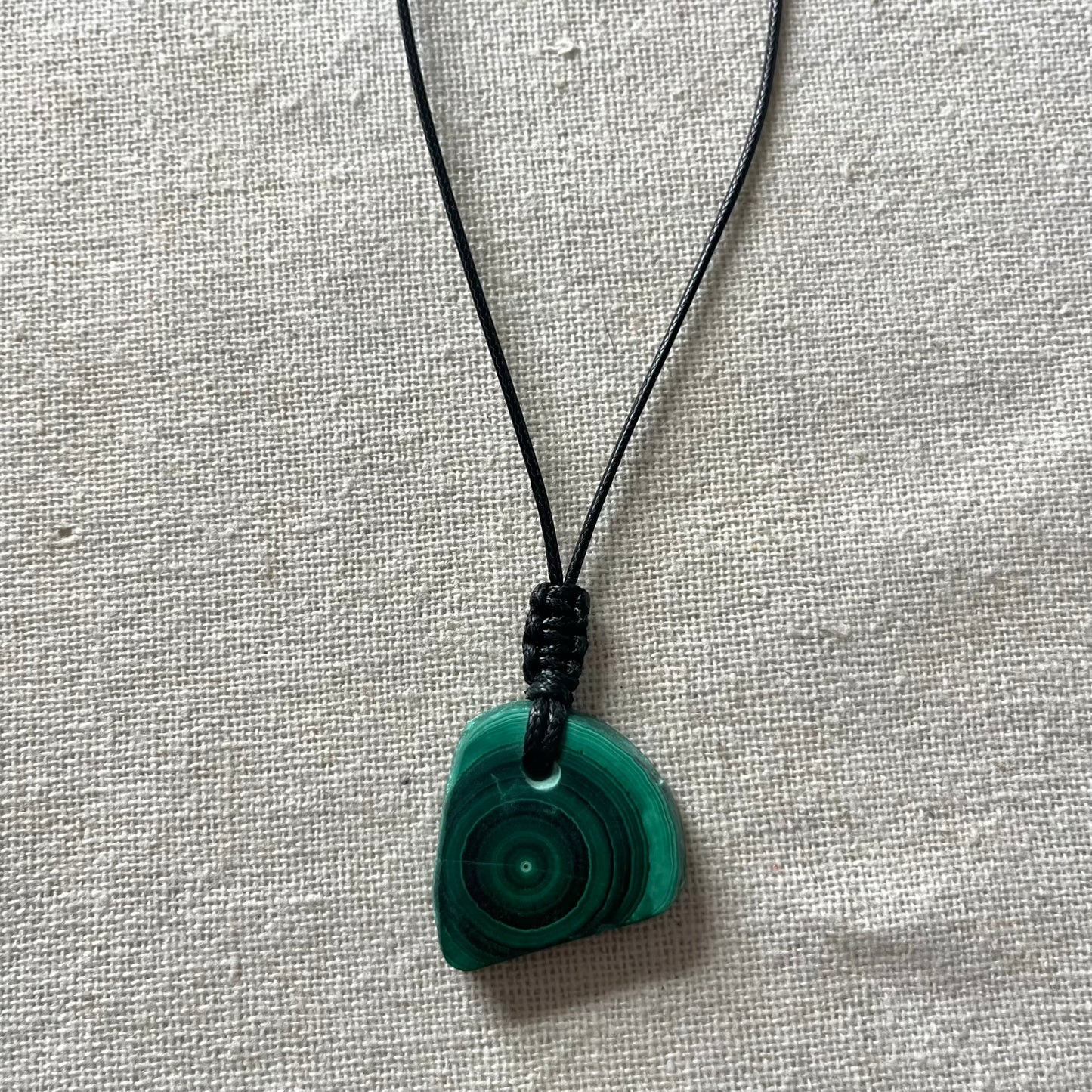 Malachite Swirl Pendant - ONE OF A KIND