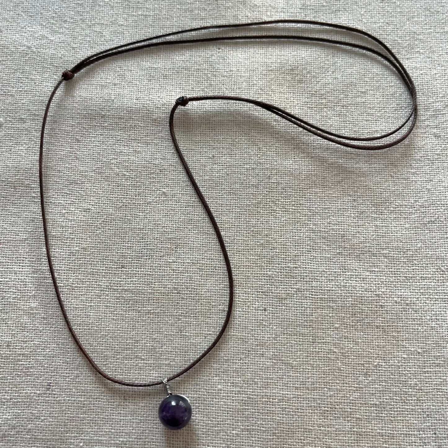Sphere Pendant - Amethyst