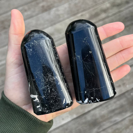 Black Tourmaline Freeform Crystal - Protection