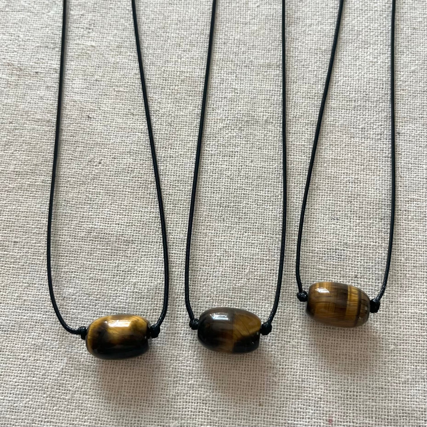 Barrel Pendant - Tiger Eye