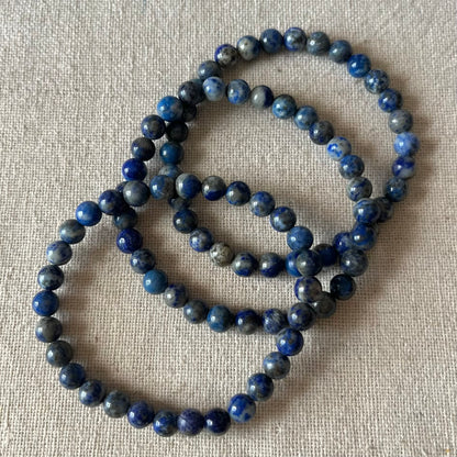 Lapis Lazuli 6mm Beaded Bracelet - Inner Truth