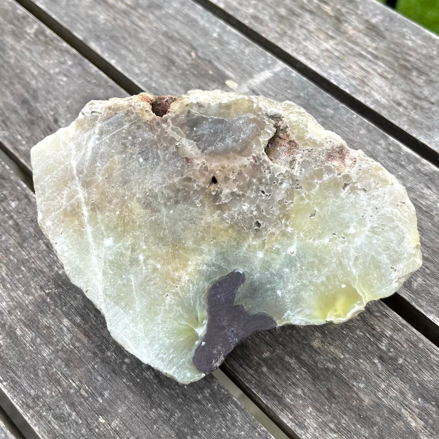 Prehnite Large Slab Crystal - Protection, Intuition