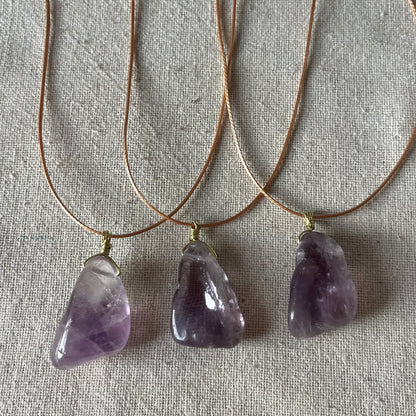 Spiritual Protection Pendant - Amethyst