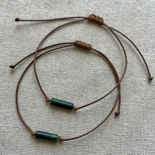 Sacred Cord Bracelet - Green Jade