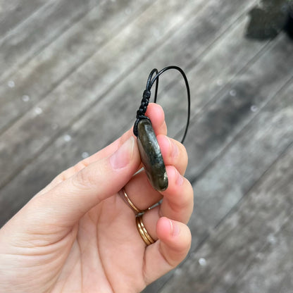 Labradorite Oval Small Pendant - ONE OF A KIND