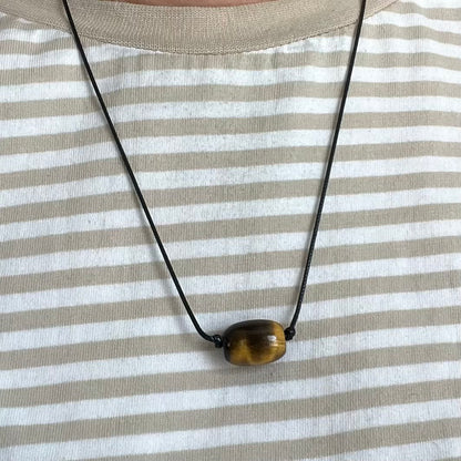 Barrel Pendant - Tiger Eye