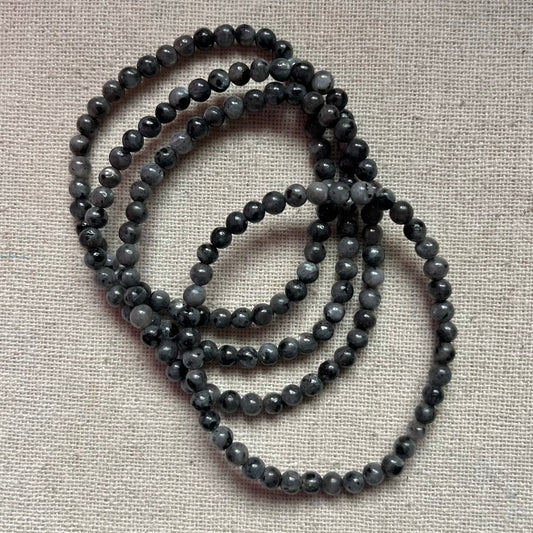 Labradorite 4mm Beaded Bracelet - Magic