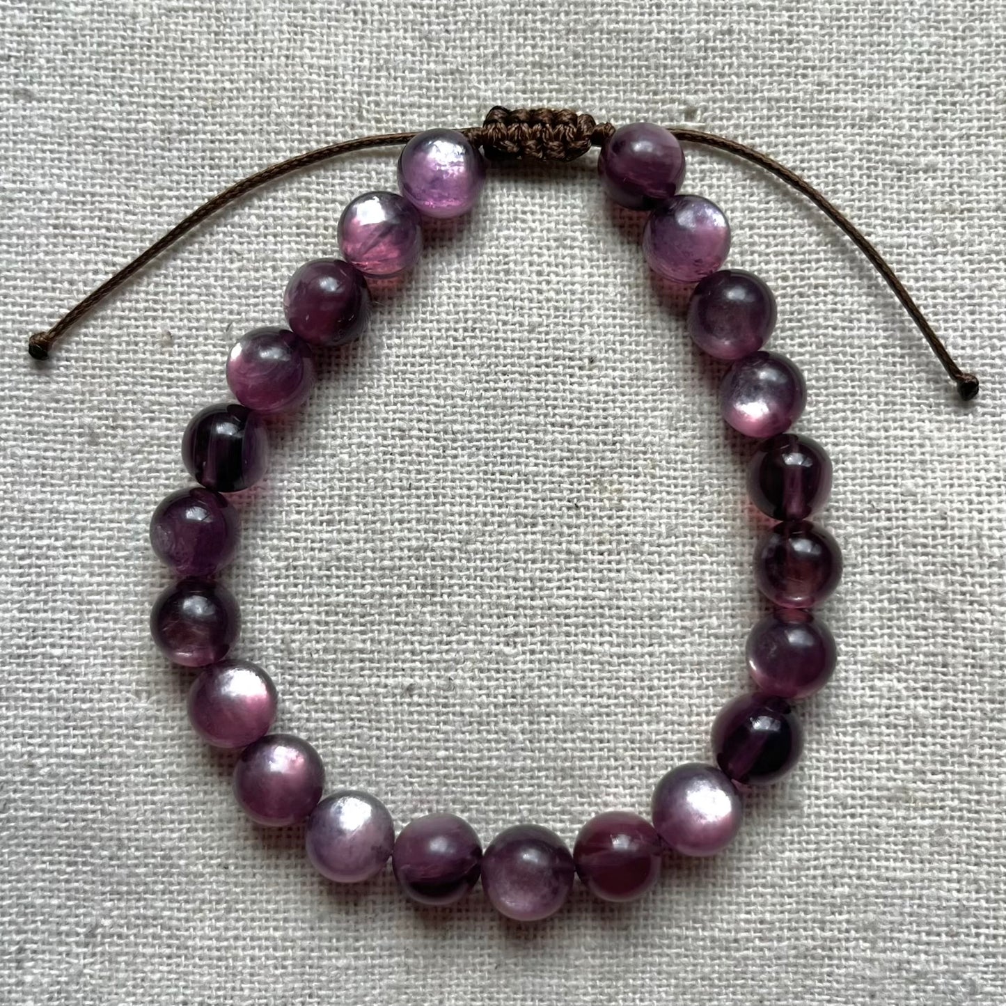 Purple Lepidolite 8mm Cord Bracelet - Hope