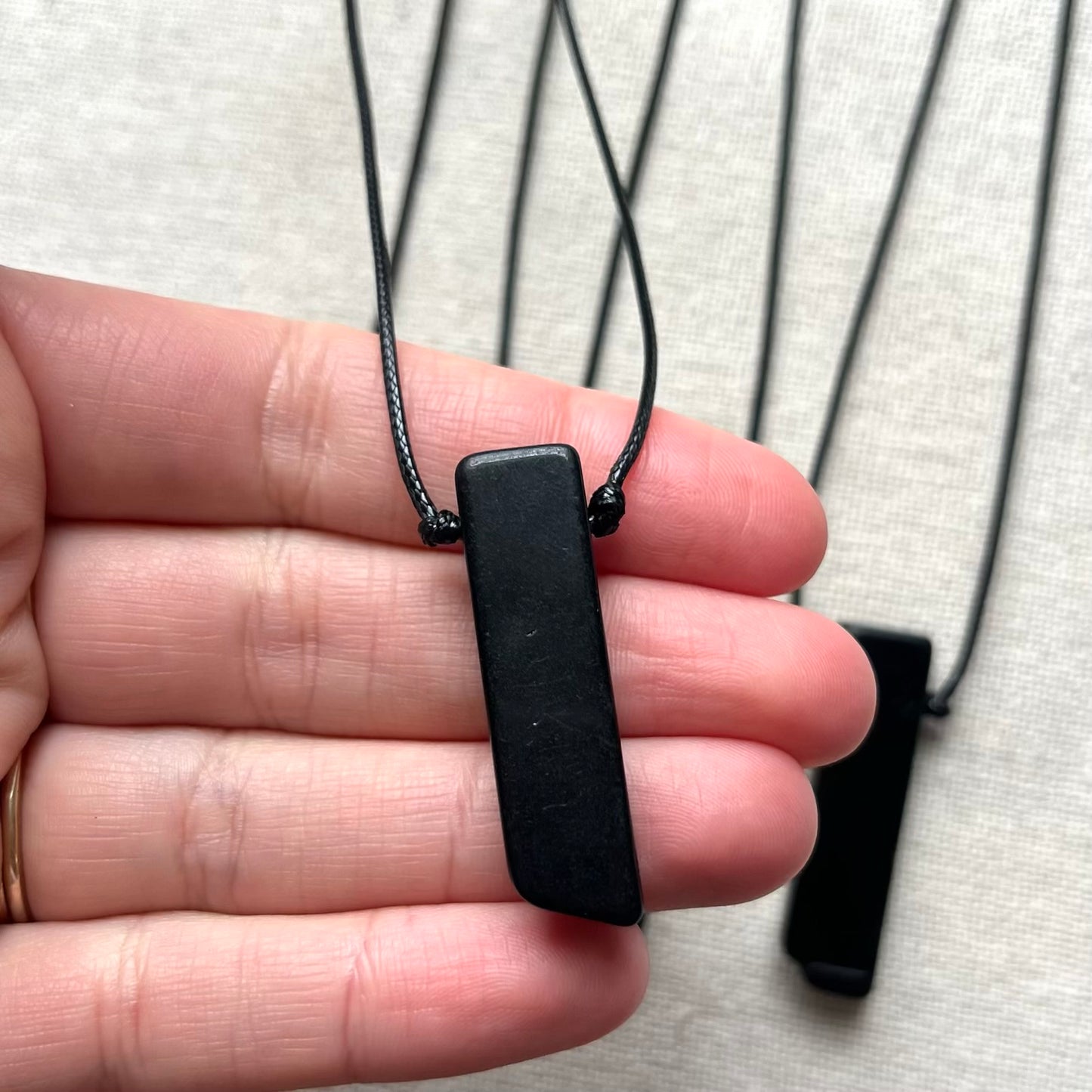 Rock Pendant - Obsidian
