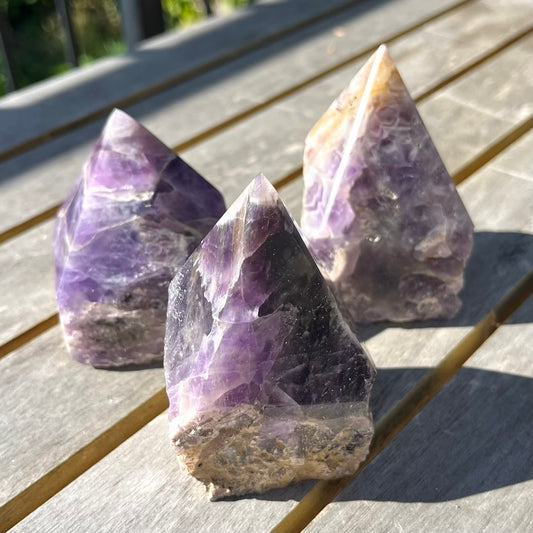 Amethyst Raw Point Crystal -Spirit, Calm, Balance