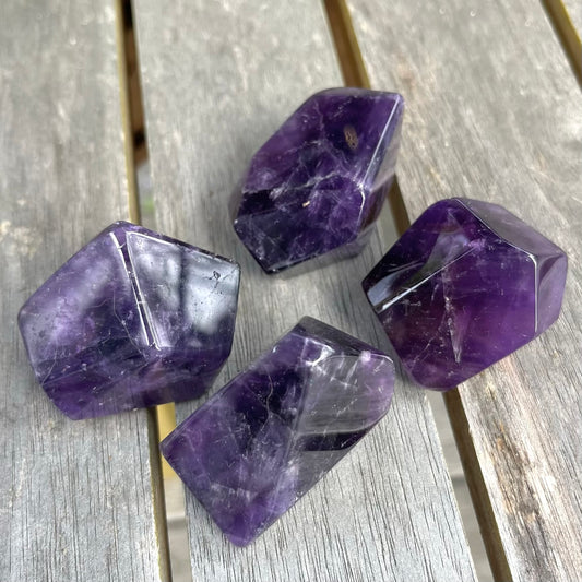 Amethyst Faceted Small Crystal - Calming, Protective, Balancing