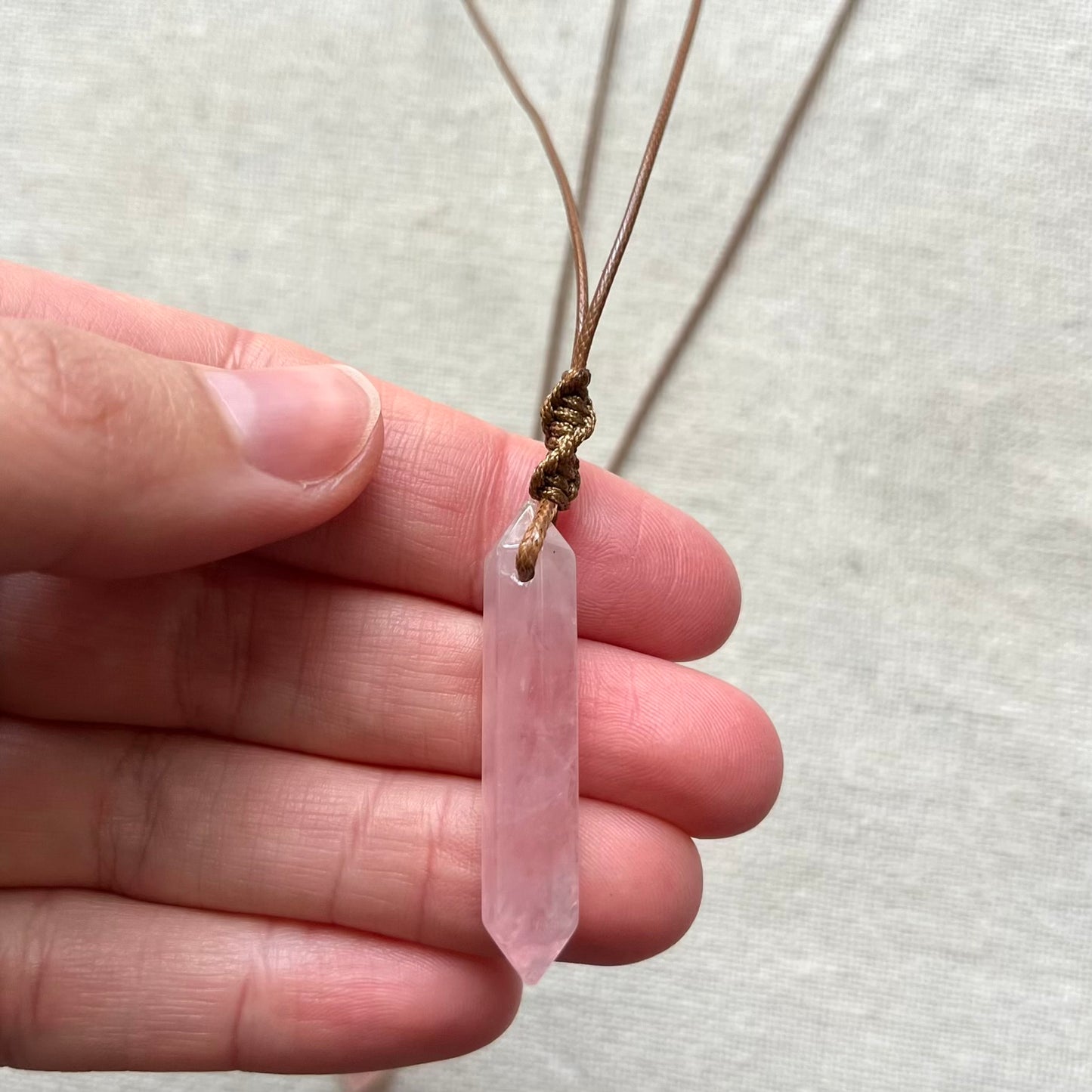 Love & Power Pendant - Rose Quartz