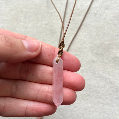 Love & Power Pendant - Rose Quartz