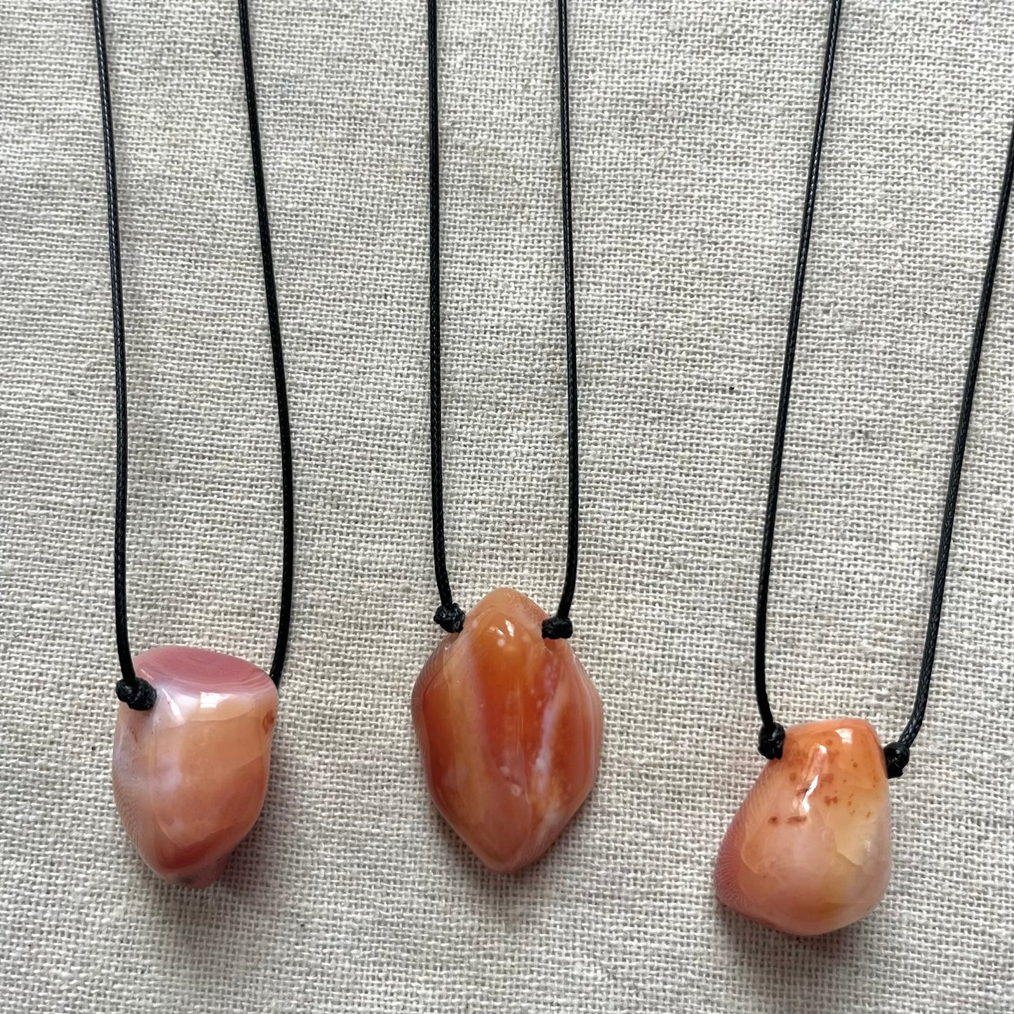 Joy Pendant - Peach Agate