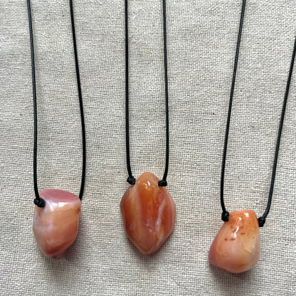 Joy Pendant - Peach Agate
