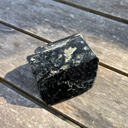 Black Tourmaline Small Raw Crystal - Protection