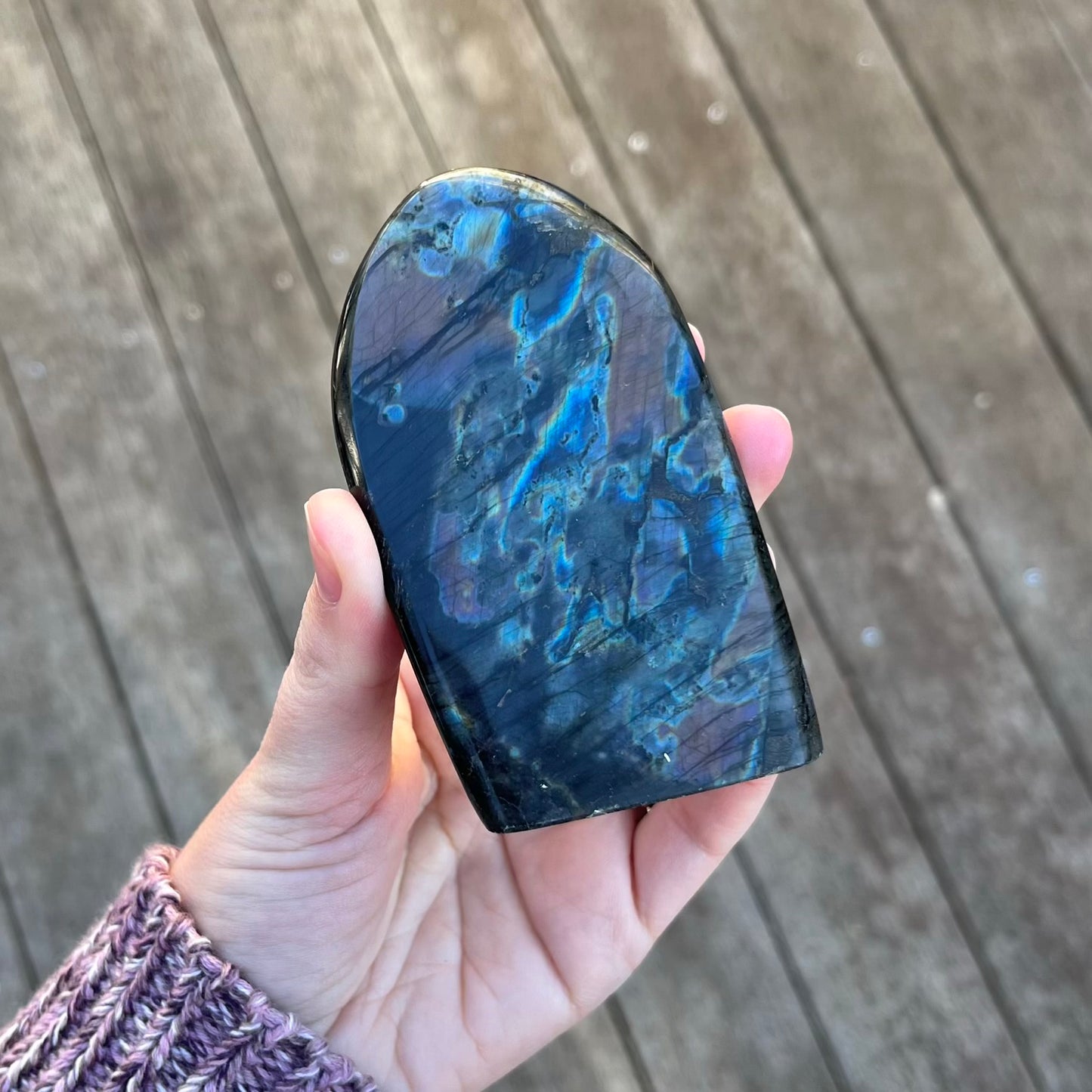 Labradorite Large Freeform Crystal - Intuition, Transformation